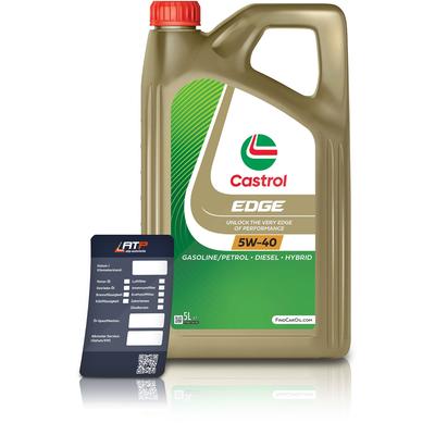 Castrol 5 L EDGE 5W-40 + Ölwechsel-Anhänger [Hersteller-Nr. 15F7D7]