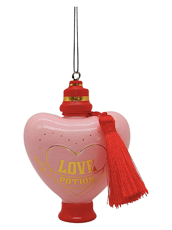 Christmas Inspirations Christbaumornament "Love Potion" in Rosa - (H)8 cm - onesize