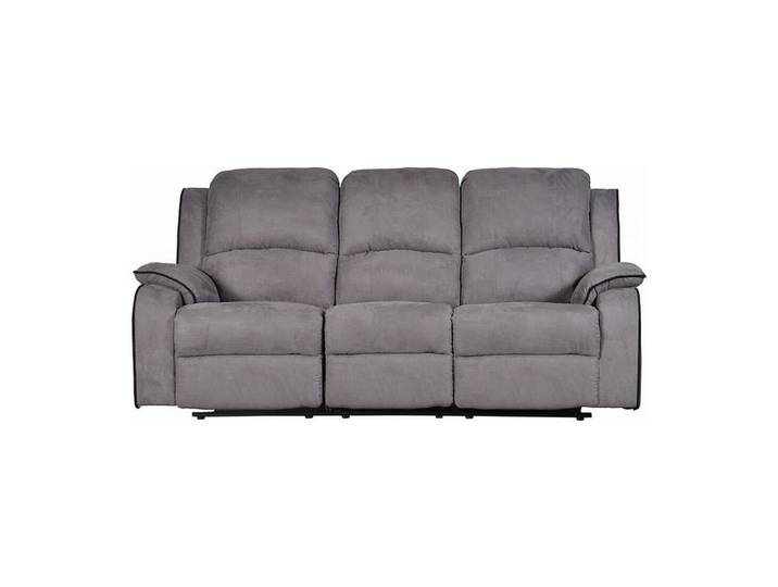 Vente-Unique Relaxsofa - 3 Personen - stoff - grau Hernani, Grau, Kunststoff, 210x99x96 cm, Wohnzimmer, Sofas & Couches, Sofas