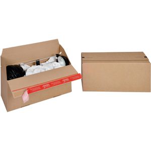 ColomPac Faltkartons 154401520, 1-wellig, 10 Stück, mit Automatikboden, Innenmaße 394 x 144 x 187 mm