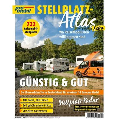 promobil Stellplatz-Atlas 01/2025, Taschenbuch von , Motorbuch Verlag, 978-3-613-32233-2