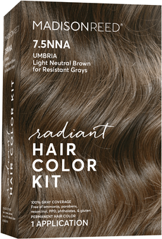 2243 Madison Reed Radiant Cream Color Permanent Hair Color Kit 7.5NNA Umbria Light Brown