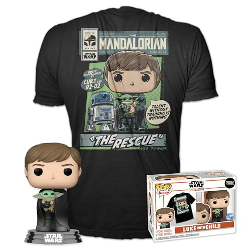 Funko Star Wars The Mandalorian Luke met Grogu Large