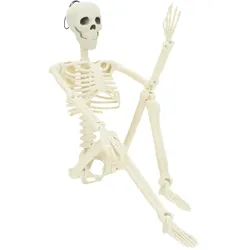 vidaXL Halloween-Skelett 2 pcs Weiß 85 cm PVC