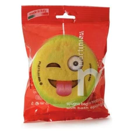 Martini Spa Fruit Emoticons Body Sponge with Massage Color 11.5x3.5cm 75g (75 g) (MARTINI SPA)