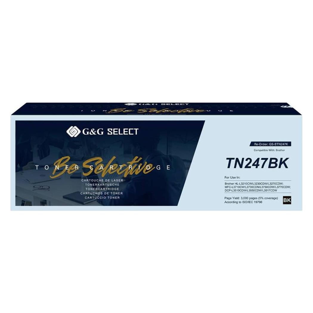 G&G Toner ersetzt Brother TN-247BK Kompatibel Schwarz TN-247BK GS-BTN247K (BK) (GS-BTN247K)