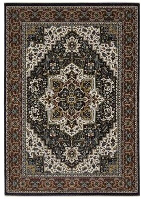 Style Haven Victoria Center Medallion Red/ Multi Area Rug