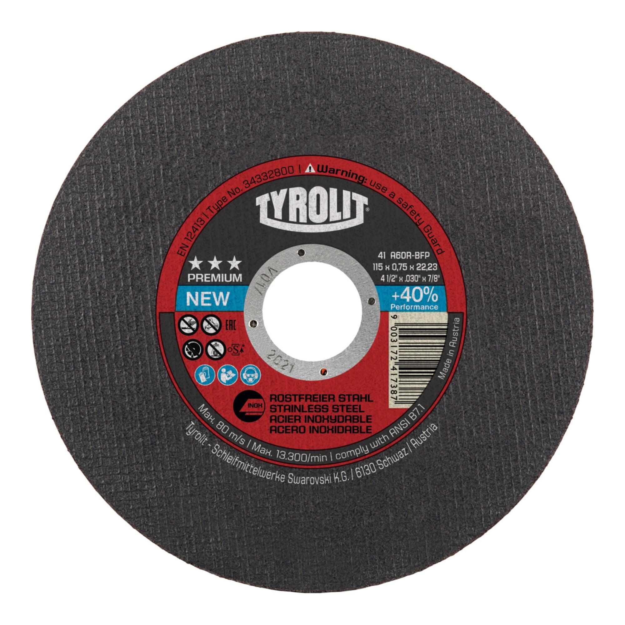 TYROLIT Trennscheibe PREMIUM*** SUPER SCHMAL, Scheiben-Ø: 115 mm, 563116 115 (34332800)