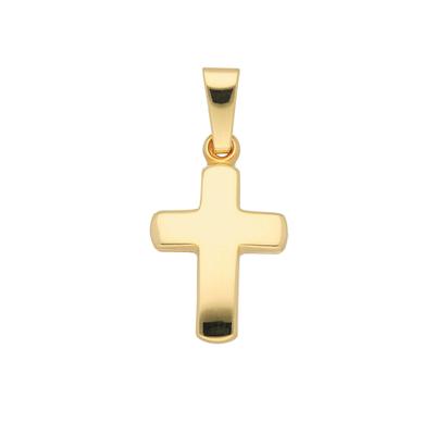 Kreuzanhänger ADELIA´S "Damen & Herren 333 Gold Kreuz Anhänger", gold, Schmuckanhänger, Herren, Gold, für Damen & Herren
