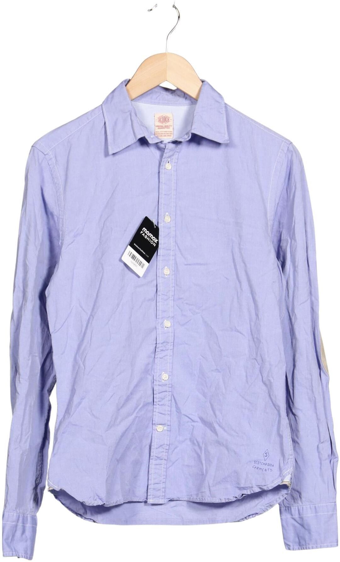 Scotch & Soda Herren Hemd, Hellblau, Gr. S, Baumwolle / Leder - Second Hand