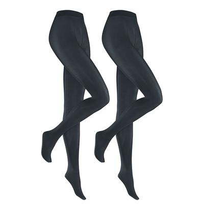 Feinstrumpfhose HUDSON "SIMPLY 40", Damen, Gr. L, schwarz (marine), Obermaterial: 95% Polyamid, 5% Elasthan, elastisch, Strumpfhosen Feinstrumpfhose, Semi-blickdicht und matt