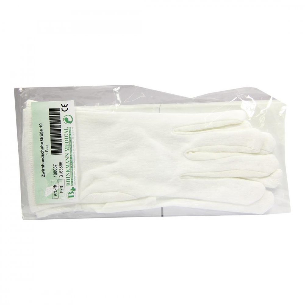 Brinkmann Medical ein Unternehmen der Dr. Junghans Handschuhe Zwirn Bw Größe 10 weiss 03163866
