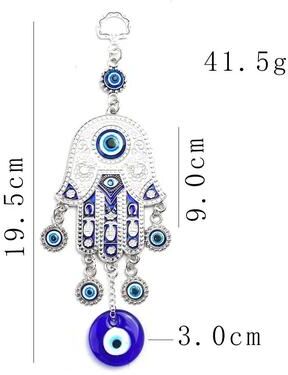 Uplifted Finds Artisan Hamsa & Evil Eye Wall Hanging   Geometric Iron Wind Chime   Executive Yoga & Studio Sanctuary Decor wt