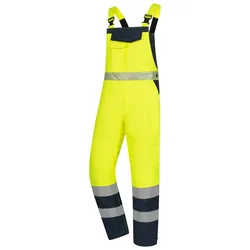 Warnschutz Winterlatzhose "7581" - M - gelb/marine