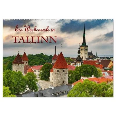 Ein Wochenende in Tallinn (Wandkalender 2027 DIN A2 quer), CALVENDO Monatskalender