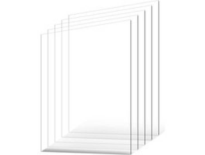 VEVOR PET-/Plexiglasplatten, 5er-Set Kunststoffplatten, 610x914mm, 1mm dick, transparente, flexible Kunststoffplatten zum Basteln, Ersatzglas für Bilderrahmen, DIY-Displayprojekt, leicht zu schneiden