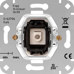 Kopp 504600007 Unterputz Kontrollschalter-Sockel (Aus-/Wechsel)
