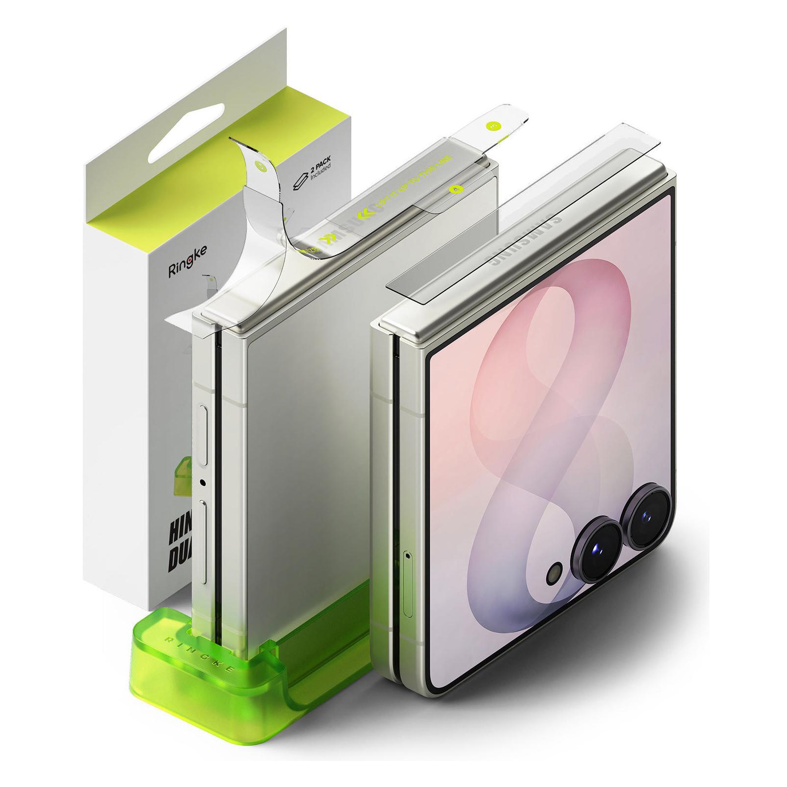 Ringke - Hinge Dual Easy Film (2 pack) - Samsung Galaxy Z Flip8 - Clear (2 Stk., Samsung Galaxy Z Flip8) (HD2E1312)