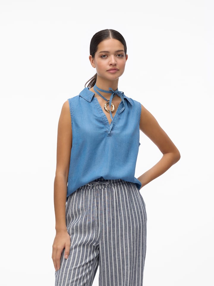 Vero Moda Blusentop in Blau - M