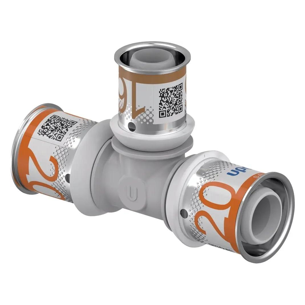 Uponor S-Press PLUS reducing tee PPSU 20-16-20 (Pressverbindung) (1039950)
