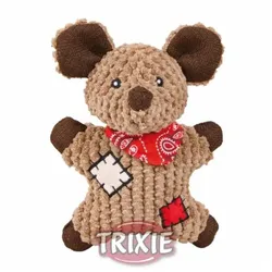 Trixie Maus mit Flicken aus Stoff 19 cm | ein tolles Hundespielzeug