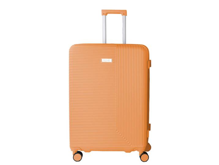 Novel Reisekoffer, Orange, Metall, Kunststoff, Textil, 52x73x30 cm, Trennwände im Innenraum, Zahlenschloss, 360°-Rollensystem, Freizeit & Co, Reisekoffer & Taschen