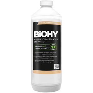 BiOHY Entkalker nachhaltig, Kaffeevollautomaten, Bio-Flüssigentkalker, Konzentrat, 10 Anwendungen, 1 Liter