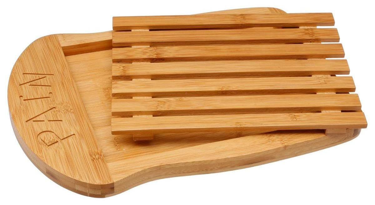 Dripio Bamboe snijplank met kruimelbak, 35 x 26 cm