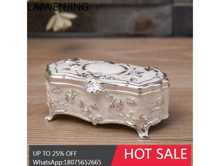 MJY scandinave lumière luxe Vintage boîte à bijoux argent plaqué bijoux boîte de rangement