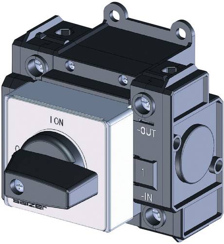 Sälzer D222-83200-026M1 Lasttrennschalter Gleichspannung 32A 650V 1 x 90° Schwarz 1St.