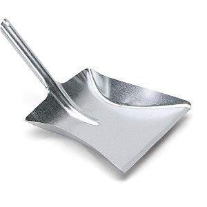 Nölle Kehrschaufel aus Metall verzinkt, rostfrei, Schaufelgröße 24 x 26 cm