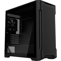 C102 Glass, Tower-Gehäuse schwarz, Tempered Glass