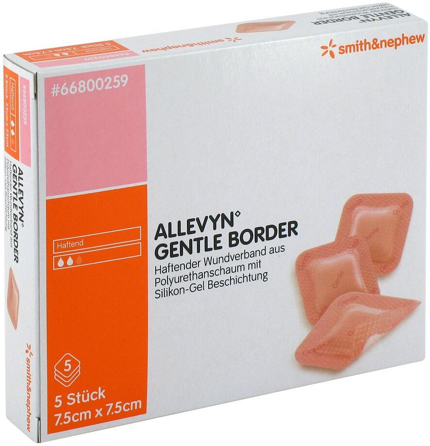 Allevyn Gentle Border 7,5x7,5 cm Verband