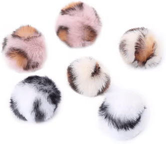 Inspire Curations WildBounce Leopard Plush Cat Toy Balls Set random Color 100 Pcs