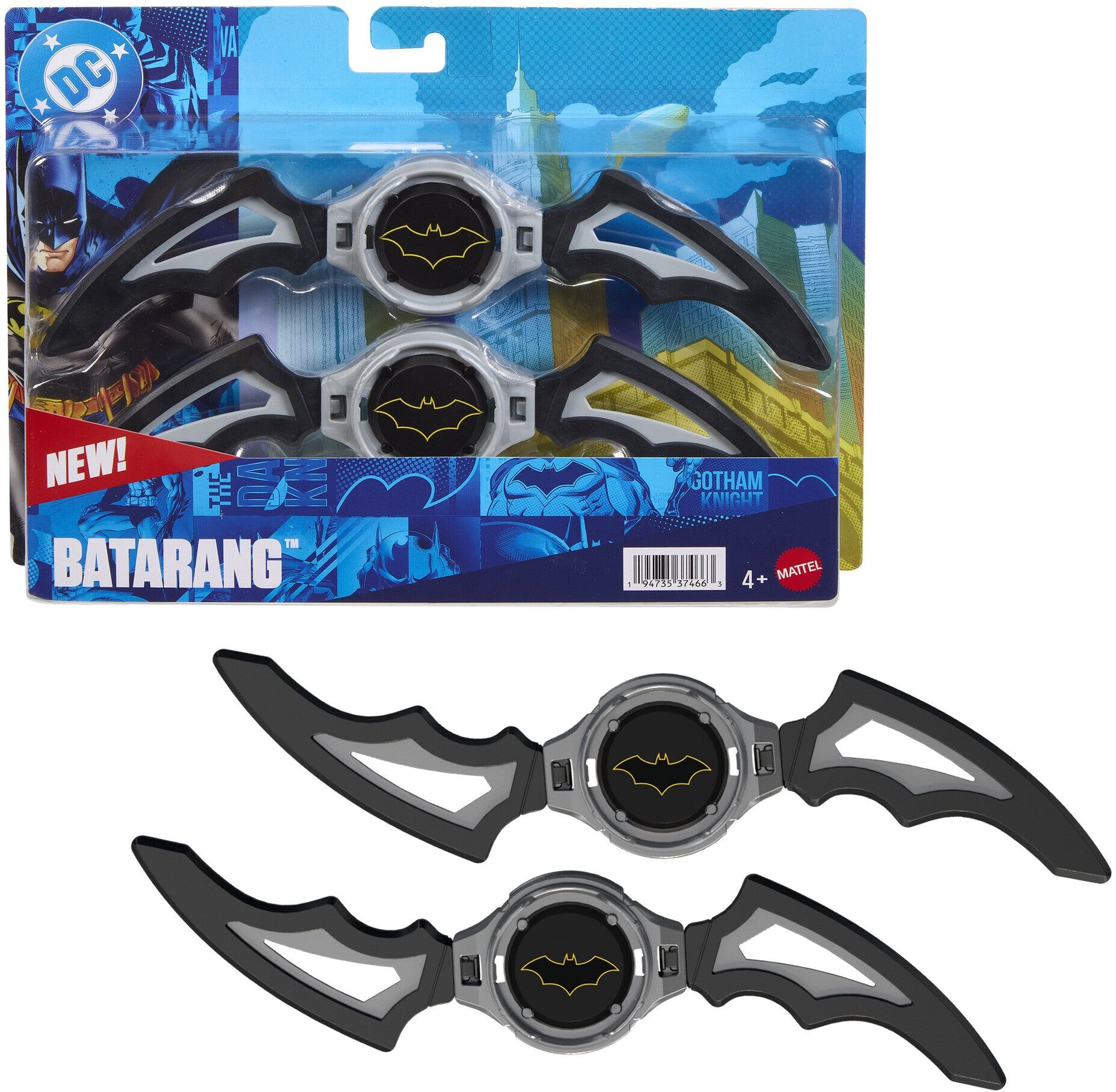 DC Premier Batlink Batarang Role Play Toy 2-Pack for Kids - Official Batman Toy - Mattel