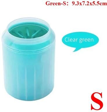 Uplift Picks Soft Silicone Dog Paw Washer Cup Paw Cleaning Brush For Dogs And Cats green S