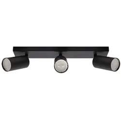 Deckenleuchte Wandleuchte GU10 MANAM 3L BLACK IDEUS 03765