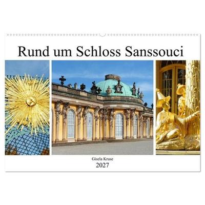 Rund um Schloss Sanssouci (Wandkalender 2027 DIN A2 quer), CALVENDO Monatskalender