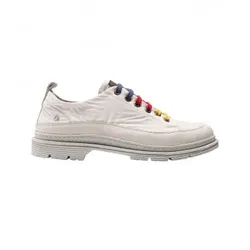 Art Unisex. 118941123003_017 Nylon Weiß Birmingham weiße Turnschuhe (40), Stoff, Wohnung, Schnürsenkel, Lässig