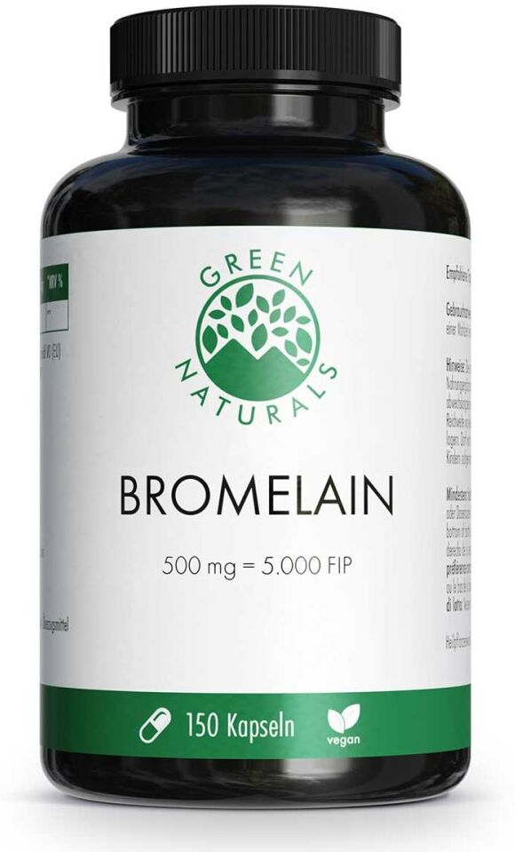 GREEN NATURALS Bromelain 500 mg vegan