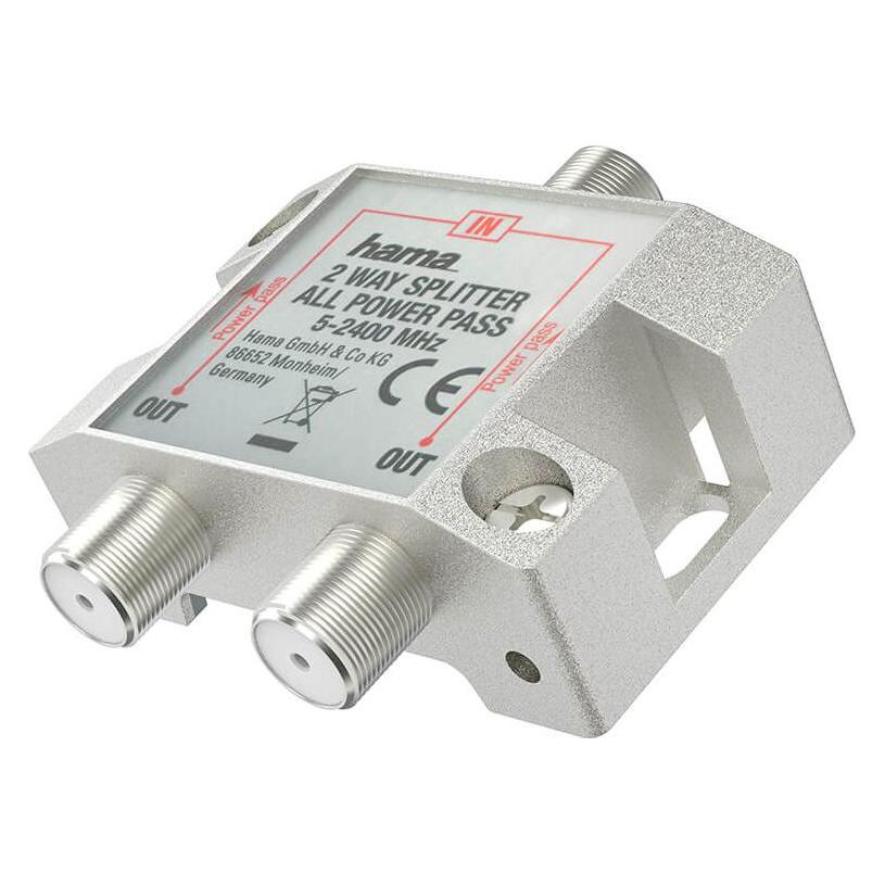 Hama SAT-Verteiler, 2-fach, voll geschirmt (00205231)