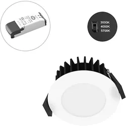 EVN-Lichttechnik LED-Spot 230V dim. IP54 3000-5700K ws L54N100125