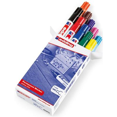 Permanentmarker edding 3300 nachfüllbar 1-5 mm sortiert VE=60x10 Stück