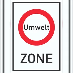 HB-Druck Umweltzone Schild A6 (105x148mm)