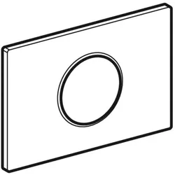 Geberit BetPl. Sigma10 zu WC-Strg. mit 242782SN1 elektron. Sp-Ausl. Edelstahl gebürstet