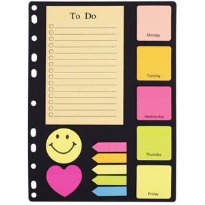 D.RECT Haftnotizen Index Sticky Notes, bunt, 5 verschiedenen Größen, selbstklebend, 350 Blatt