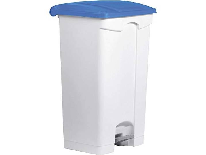 Helit H2402334 - Tret-Abfallbehälter the step 90L, blau