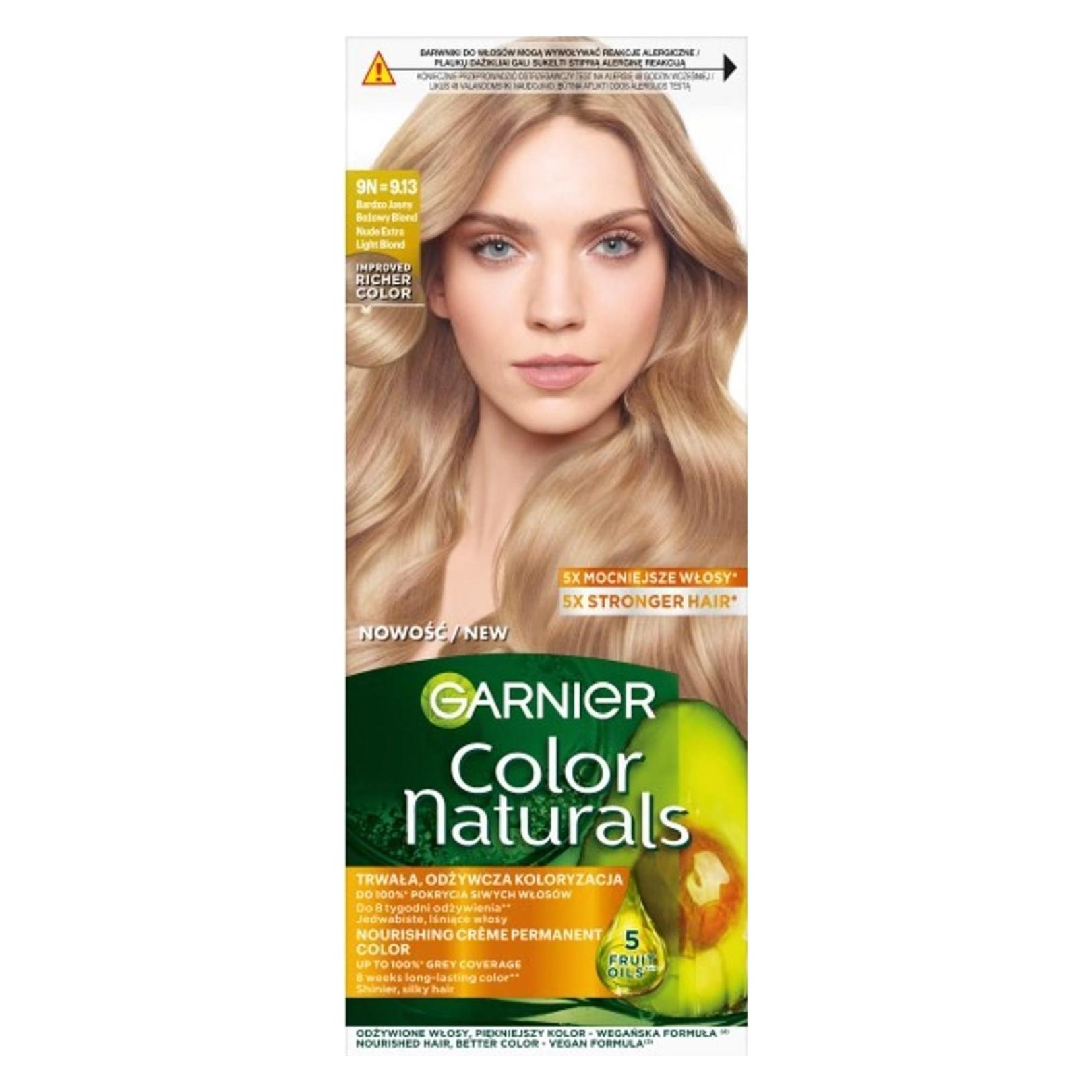 Garnier Color Naturals Creme farba do włosów 9N 9.13 Bardzo Jasny Beżowy Blond (9N 9.13) (3600542601474)