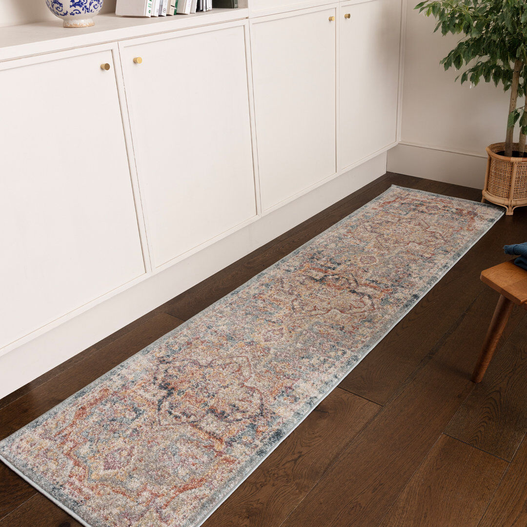 Latitude Vive Massey Rectangle Oriental Dhurrie Indoor / Outdoor Multi Rectangle 66cm x 240 cm