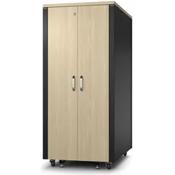 APC Netzwerkschrank NetShelter CX AR4032IA Soundproof 32HE (32 HE, 19 Zoll Rack), Serverschrank, Braun
